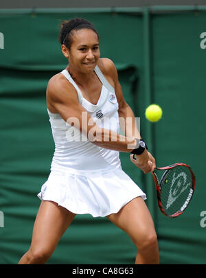 HEATHER WATSON Großbritannien der ALL ENGLAND TENNIS CLUB WIMBLEDON LONDON ENGLAND 27. Juni 2012 Stockfoto