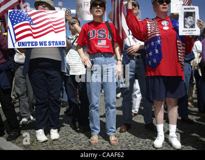 29. März 2003; San Francisco, CA, USA; San Francisco unterstützt die Truppen-Rallye. Stockfoto