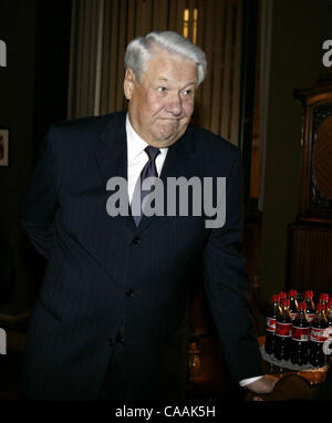 23. April 2007 - Moskau, Russland - Ex-russischer Präsident Boris Yeltsin (1. Februar 1931 Ð 23. April 2007) ist heute im Alter von 76 Jahren gestorben. Jelzin wurde Russlands erster demokratisch gewählter Präsident der Russischen Föderation nach Mikhail Gorbachev als sowjetische Führer im Dezember 1991 trat zurück. Im Bild: Bor Stockfoto