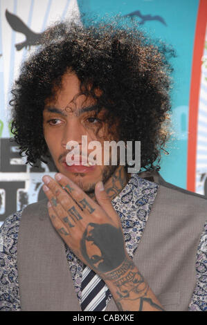 8. August 2010 statt - Hollywood, Kalifornien, USA - Travie McCoy während der 2010 TEEN CHOICE AWARDS, Ankünfte im Gibson Amphitheatre, am 8. August 2010, in Los Angeles... K66089MGE. (Kredit-Bild: © Michael Germana/Globe Photos/ZUMApress.com) Stockfoto