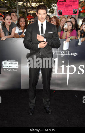 24. Juni 2010 - Los Angeles, Kalifornien, USA - KELLAN LUTZ, die Teilnahme an der Los Angeles Film Festival Premiere von "The Twilight Saga Eclipse'' Held in The Nokia Theater In Los Angeles, Kalifornien am 24. Juni 2010. 2010..K65245LONG(Credit Image: © D. Long/Globe Photos/ZUMApress.com) Stockfoto