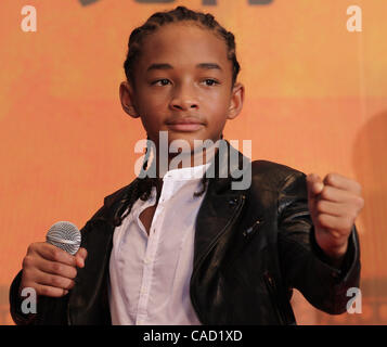 5. August 2010 - Tokyo, Japan - Jaden Smith besucht die japanische Erstaufführung von "Karate Kid" auf dem roten Teppich am Roppongi Hills am 5. August 2010 in Tokio, Japan. (Kredit-Bild: © Koichi Kamoshida/Jana/ZUMApress.com) Stockfoto