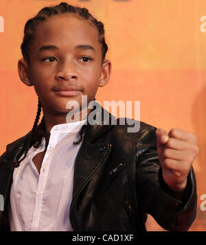 5. August 2010 - Tokyo, Japan - Jaden Smith besucht die japanische Erstaufführung von "Karate Kid" auf dem roten Teppich am Roppongi Hills am 5. August 2010 in Tokio, Japan. (Kredit-Bild: © Koichi Kamoshida/Jana/ZUMApress.com) Stockfoto