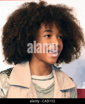 5. August 2010 - Tokyo, Japan - US-Schauspieler Jaden Smith besucht "The Karate Kid" Premiere im The Ritz-Carlton Hotel Tokyo am 5. August 2010 in Tokio, Japan. (Bild Kredit: ÔΩ © Koichi Kamoshida/Jana/ZUMApress.com) Stockfoto