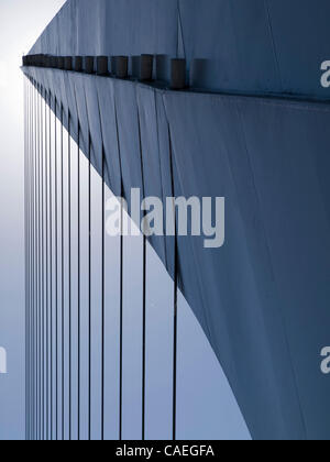 Santiago Calatrava Puente De La Mujer (Brücke der Frau) in Buenos Aires, Argentinien Stockfoto