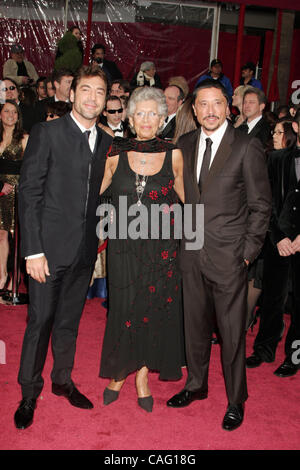 24. Februar 2008 - Hollywood, Kalifornien, USA - Schauspieler JAVIER BARDEM und Gästen den 80. Oscar-Verleihung im Kodak Theatre in Hollywood statt. Stockfoto