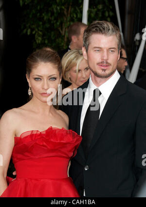 27. Januar 2008 - Los Angeles, Kalifornien, USA - Schauspieler REBECCA GAYHEART und ERIC DANE Ankunft am 14. Annual Screen Actors Guild Awards im Shrine Auditorium in Los Angeles statt. (Kredit-Bild: © Lisa O'Connor/ZUMA Press) Stockfoto