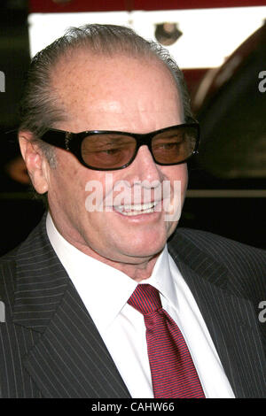 16. Dezember 2007; Hollywood, Kalifornien, USA; Schauspieler JACK NICHOLSON in "The Bucket List" Hollywood Premiere statt auf der Cinerama-Dome. Obligatorische Credit: Foto von Paul Fenton/ZUMA Press. (©) Copyright 2007 von Paul Fenton Stockfoto