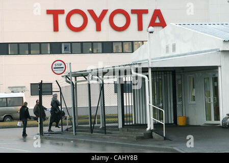 Neubau Toyota-Werk in St. Petersburg-Vororten von Schuschary, 21. Dezember 2007 Stockfoto
