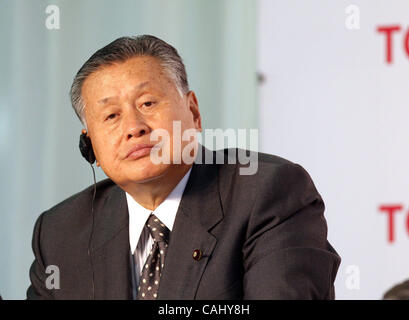 Neubau Toyota-Werk in St. Petersburg-Vororten von Schuschary, 21. Dezember 2007. Feierliche Eröffnung Zeremonie: ehemalige Japan PM Iosiro Mori Stockfoto