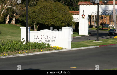 24. Dezember 2007 - Carlsbad, Kalifornien, USA - La Costa bezieht sich sowohl einer Wohnanlage von Karlsbad und das Weltklasse-Golf und Tennis Resort and Spa, das in seiner Mitte lebt.  Das La Costa Resort & Spa besteht aus zwei 18-Loch-Golfplätze, Resort-Hotel und Eigentumswohnungen, 19 Tennisplätze Stockfoto