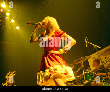 5. Oktober 2007 Myrtle Beach, SC; USA, Sängerin MARIA BRINK die Band, die live In This Moment führt da 2007 Tour macht Halt im House of Blues liegt in Myrtle Beach. Copyright 2007 Jason Moore. Obligatorische Credit: Jason Moore Stockfoto