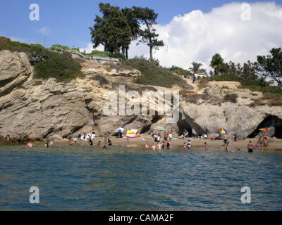 Sep 03, 2007 - Corona del Mar, CA, USA - Familien genießen den Strand und Wasser über Labor Day Wochenende in Newport Bay. (Kredit-Bild: © Camilla Zenz/ZUMA Press) Stockfoto