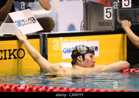 Kosuke Hagino (JPN), 2. April 2012 - Schwimmen: JAPAN schwimmen 2012 Männer 400 m Lagenschwimmen Finale am internationalen Pool Tatsumi, Tokio, Japan.  (Foto von YUTAKA/AFLO SPORT) [1040] Stockfoto