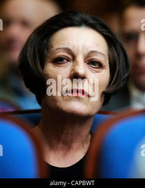 Deutsch 2009 Literatur Nobelpreisträgerin Herta Mueller ist Lesung des Autors in der Stadtbibliothek in Prag, Tschechische Republik, 5. April 2012 gesehen. (CTK Foto/Michal Krumphanzl) Stockfoto