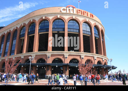 Vor einem New York Mets Spiel im Citi Field in Queens. Stockfoto