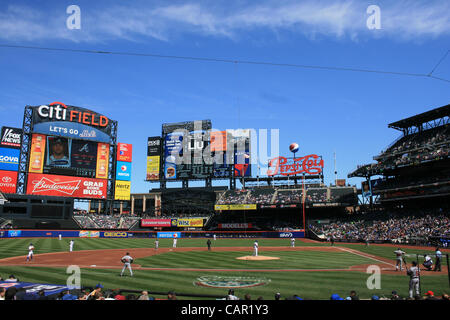 Ein New York Mets Spiel im Citi Field in Queens. Stockfoto