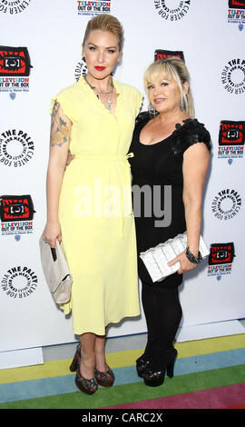 12. April 2012 - Cherish Los Angeles, Kalifornien, USA - Lee; Charlene Tilton. Warner Bros.Television Gruppe-Out Box Ausstellung statt auf Paley Center for Media, Beverly Hills, ca, USA. April 12-2012 (Kredit-Bild: © TLeopold/Globe Photos/ZUMAPRESS.com) Stockfoto