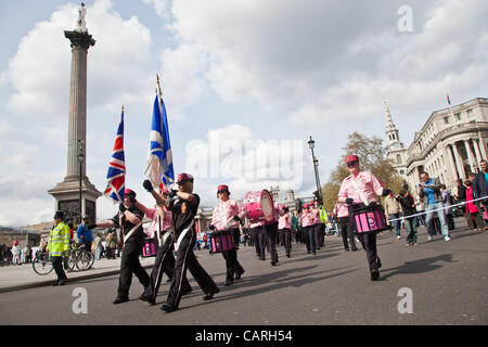 LONDON, UK, 14. April 2012 Herr Carson Memorial Apprentice Boys Parade durch London. Stockfoto