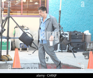 AL PACINO STAND UP JUNGS. FILM SET LOS ANGELES Kalifornien USA 16. April 2012 Stockfoto