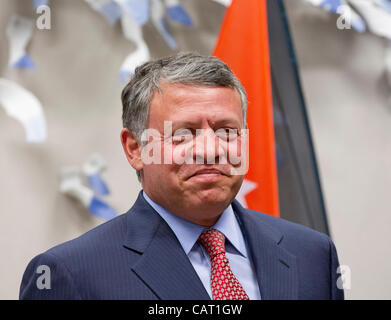 Seine Majestät Abdullah bin Al-Hussein, König von Jordanien im Bild auf dem Europäischen Rat Stockfoto