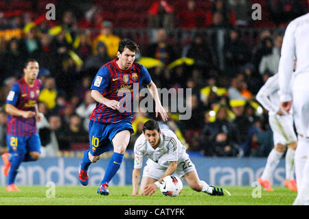 Lionel Messi (Barcelona), 21. April 2012 - Fußball / Fußball: Spanisch "Liga Espanola" match zwischen FC Barcelona 1-2 Real Madrid im Camp Nou in Barcelona, Spanien. (Foto von D.Nakashima/AFLO) [2336] Stockfoto