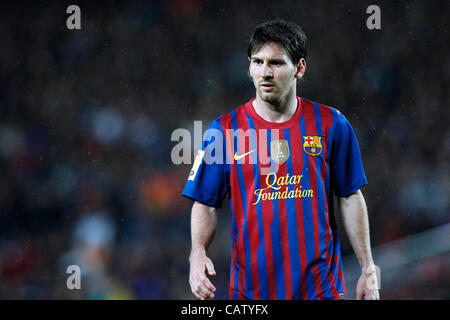 Lionel Messi (Barcelona), 21. April 2012 - Fußball / Fußball: Spanisch "Liga Espanola" match zwischen FC Barcelona 1-2 Real Madrid im Camp Nou in Barcelona, Spanien. (Foto von D.Nakashima/AFLO) [2336] Stockfoto