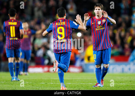 Lionel Messi (Barcelona), 21. April 2012 - Fußball / Fußball: Spanisch "Liga Espanola" match zwischen FC Barcelona 1-2 Real Madrid im Camp Nou in Barcelona, Spanien. (Foto von D.Nakashima/AFLO) [2336] Stockfoto