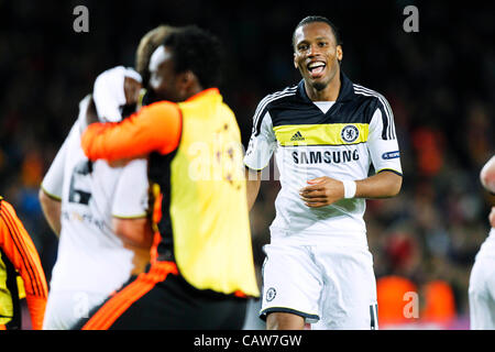 Didier Drogba (Chelsea), 24. April 2012 - Fußball / Fußball: UEFA Champions League Semi-Finale, 2. Etappe match zwischen FC Barcelona 2: 2 FC Chelsea im Camp Nou in Barcelona, Spanien. (Foto von D.Nakashima/AFLO) [2336] Stockfoto