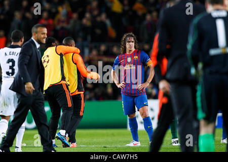 Carles Puyol (Barcelona) 24. April 2012 - Fußball / Fußball: UEFA Champions League Semi-Finale, 2. Etappe match zwischen FC Barcelona 2: 2 FC Chelsea im Camp Nou in Barcelona, Spanien. (Foto von D.Nakashima/AFLO) [2336] Stockfoto