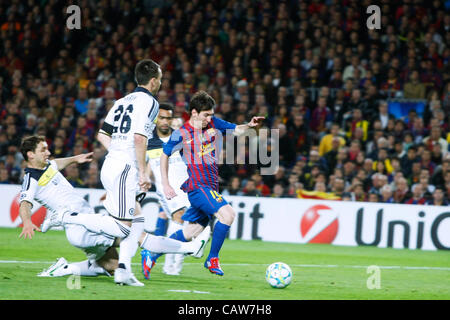 Lionel Messi (Barcelona) 24. April 2012 - Fußball / Fußball: UEFA Champions League Semi-Finale, 2. Etappe match zwischen FC Barcelona 2: 2 FC Chelsea im Camp Nou in Barcelona, Spanien. (Foto von D.Nakashima/AFLO) [2336] Stockfoto