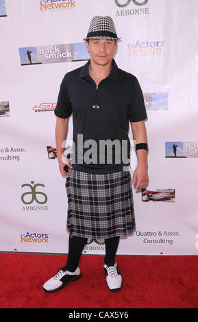 30. April 2012 - Hollywood, Kalifornien, USA - 9. jährliche Hack n' Smack Celebrity Golf Classic bei Barnes & Noble im El Caballero Country Club in Tarzana, CA 30.04.12 2012..TRAVIS AARON WADE(Credit Image: © Scott Kirkland/Globe Photos/ZUMAPRESS.com) Stockfoto