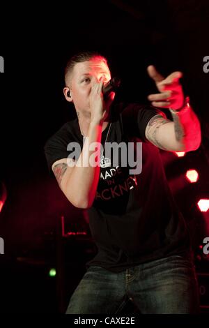 05.02.2012: Professor Green Konzert am Rivermead Leisure Centre, Reading, UK. Stockfoto