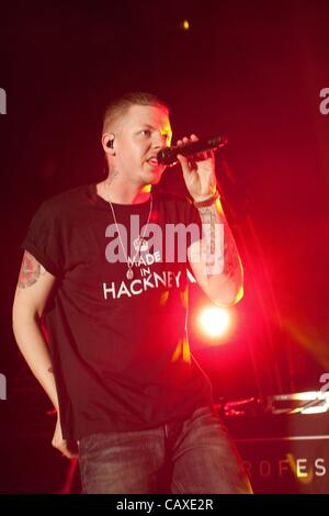 05.02.2012: Professor Green Konzert am Rivermead Leisure Centre, Reading, UK. Stockfoto