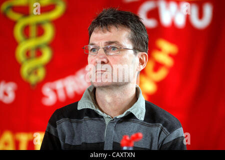 Liam Conway, Nottingham Nuss und Stuhl Notts Trades Council - Gemeinde Hall - Notts NTCs May Day Feier am Samstag, 5. kann trafen sich in Nottingham Erholung, marschierten durch die Stadt und in der Gemeinde Hall, Burgtor gab es reden. Stockfoto