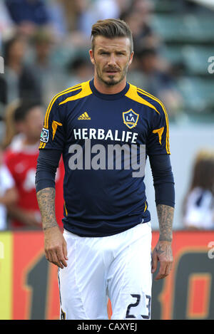 Los Angeles, Kalifornien, USA. 05 Mai 2012. David Beckham spielt für die Los Angeles Galaxy V NY Red Bulls Spiel in Los Angeles, CA Stockfoto