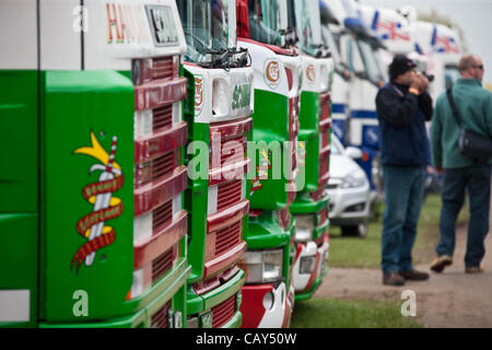 Peterborough, Cambridgeshire, Großbritannien. 7. März 2012. LKW aus ganz Großbritannien kam dem Truckfest Ereignis bei East Of England Showground, Peterborough geführt Stockfoto