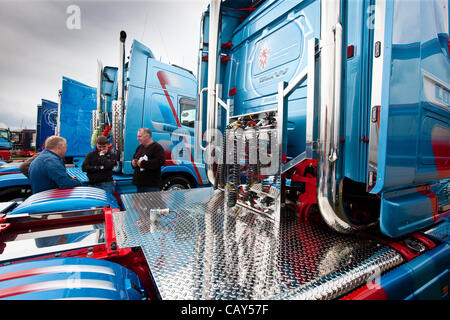 Peterborough, Cambridgeshire, Großbritannien. 7. März 2012. LKW aus ganz Großbritannien kam dem Truckfest Ereignis bei East Of England Showground, Peterborough geführt Stockfoto