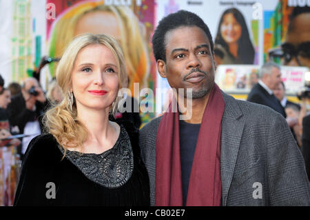 London - Julie Delpy und Chris Rock bei UK-Premiere von "2 Tage in New York" im Odeon, Kensington, London - 11. Mai 2012 Foto von Menschen Presse Stockfoto