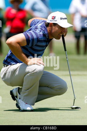 17.05.2012. Irving, Texas.  Padraig Harrington in der ersten Runde der HP Byron Nelson Championship spielte bei TPC Las Colinas Four Season Resort in Irving, TX. Stockfoto