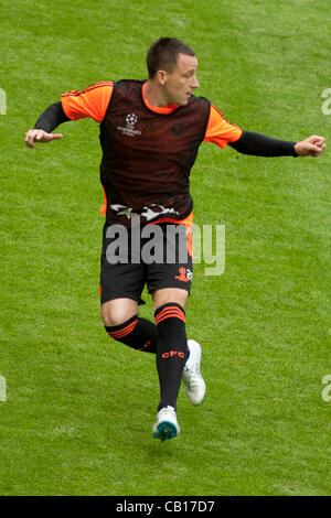 18.05.2012-München, Deutschland. Chelseas englischen Verteidiger John Terry während der offiziellen Chelsea training für 2012 UEFA Champions League Finale in der Allianz Arena München obligatorisch gespielt credit Mitchell Gunn. Stockfoto