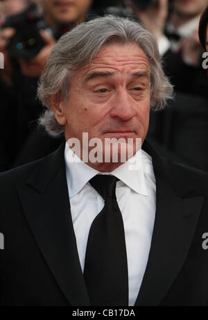 ROBERT DE NIRO FILM einmal auf eine Zeit PREMIERE CANNES FESTIVAL 2012 PALAIS DES FESTIVAL CANNES Frankreich 18 Mai 2012 Stockfoto