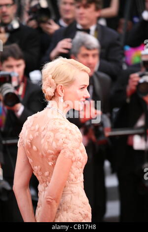 Naomi Watts bei der Gala screening Madagascar 3: Most Wanted Europas bei der 65. Filmfestspiele von Cannes. Auf Freitag, 18. Mai 2012 in Cannes Film Festival, Frankreich. Stockfoto