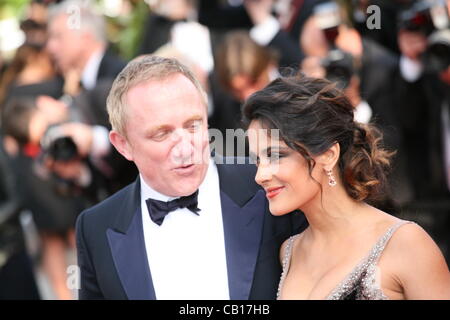 Salma Hayek bei der Gala screening Madagascar 3: Most Wanted Europas bei der 65. Filmfestspiele von Cannes. Auf Freitag, 18. Mai 2012 in Cannes Film Festival, Frankreich. Stockfoto