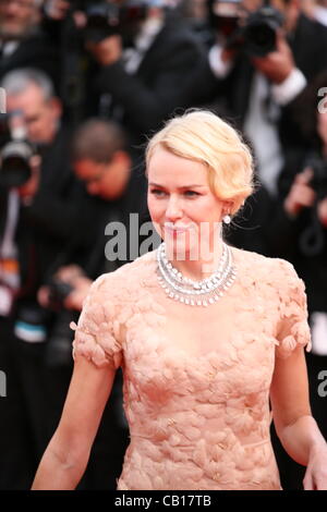 Naomi Watts bei der Gala screening Madagascar 3: Most Wanted Europas bei der 65. Filmfestspiele von Cannes. Auf Freitag, 18. Mai 2012 in Cannes Film Festival, Frankreich. Stockfoto