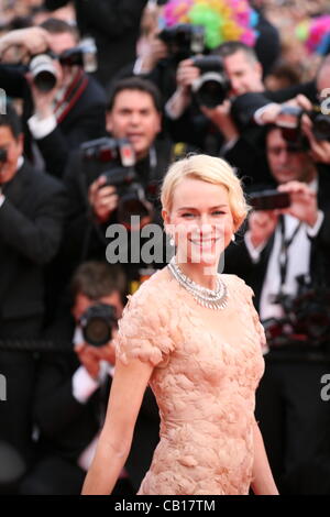 Naomi Watts bei der Gala screening Madagascar 3: Most Wanted Europas bei der 65. Filmfestspiele von Cannes. Auf Freitag, 18. Mai 2012 in Cannes Film Festival, Frankreich. Stockfoto