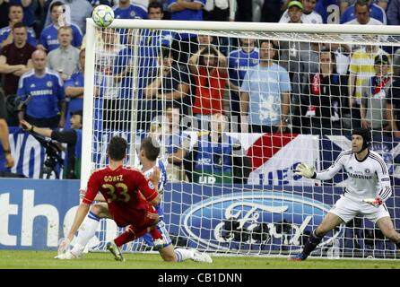Mario Gomez (Bayern #33) entwirft Chance Gegen Petr CECH, Chelsea1 FC BAYERN München - FC CHELSEA (3 -4) Lover Fussball Herren UEFA Champions League Finale, Allianz Arena München, 19.05.2012 CL-Saison 2011/2012-Fotograf: Peter Schatz Stockfoto