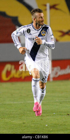 20. Mai 2012 - Carson, Kalifornien, USA - Major League Soccer MLS CHIVAS USA besiegt die LOS ANGELES GALAXY 1 bis 0 im Home Depot Center, Samstag, 19. Mai 2012.  DAVID BECKHAM auf dem rechten Flügel in der zweiten Hälfte des Spiels.  .. Kredit-Bild Cr Scott Mitchell/ZUMA Press (Credit-Bild: © Scot Stockfoto