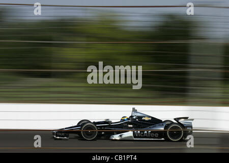 18. Mai 2012 - Indianapolis, Indiana, USA - IZOD Indycar Series, der Indy 500, Indianapolis, IN, Qualifikation, 18-27 Mai 2012, SEBASTIEN BOURDAIS Dragon Racing Chevrolet (Kredit-Bild: © Ron Bijlsma/ZUMAPRESS.com) Stockfoto