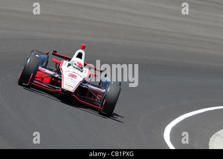 18. Mai 2012 - Indianapolis, Indiana, USA - IZOD Indycar Series, Indy 500, Indianapolis, IN, Qualifikation, Praxis, 18-27 Mai 2012, RYAN BRISCOE, IZOD Team Penske Chevrolet (Kredit-Bild: © Ron Bijlsma/ZUMAPRESS.com) Stockfoto